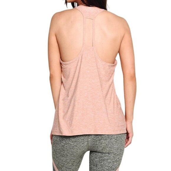 Beyond Yoga Tank Top Medium Double Up‎ Racer Tank Pink Heathered - Picture 9 of 9